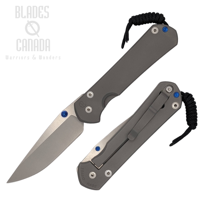 Chris Reeve Large Sebenza 31 Framelock Folding Knife, Magnacut, Titanium Glass Blasted, L31-1644